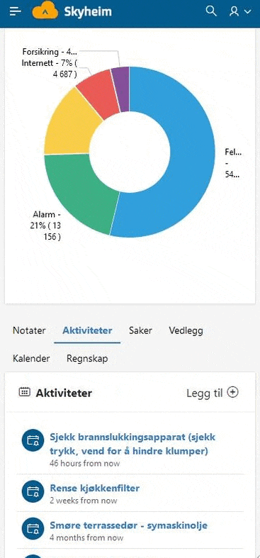 Skyheim - App som hjelper deg å holde styr på hus og heim